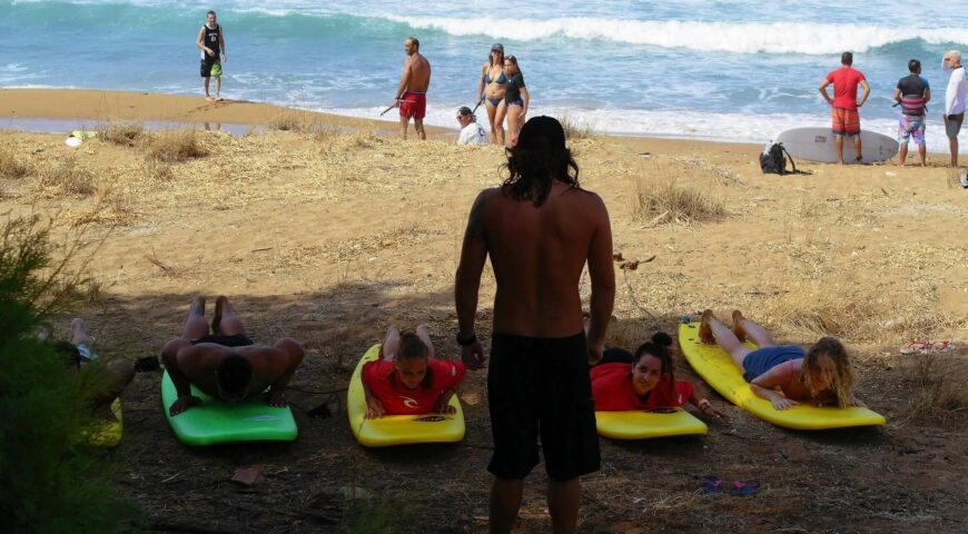 surfing crete-surf lessons