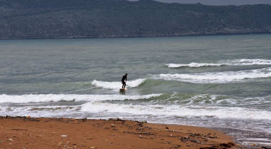 Surfing Crete-Chania