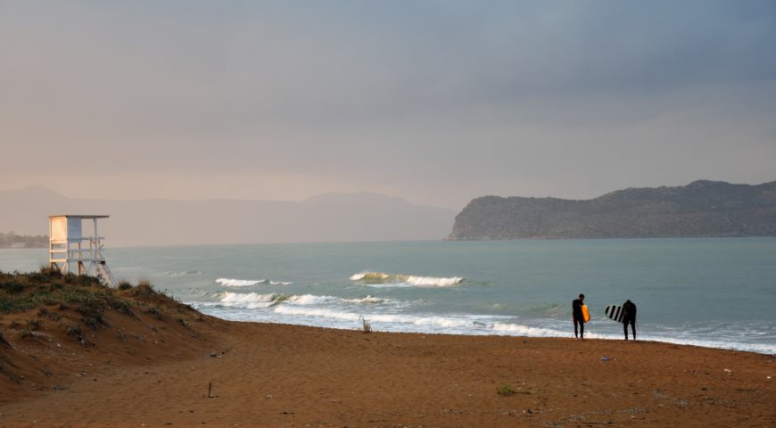 Surfing Crete-Chania