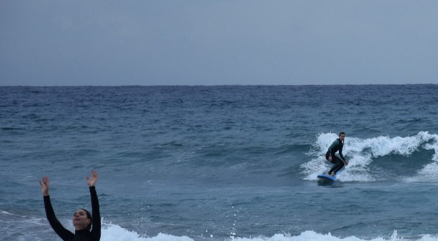 Surf lesson in Crete