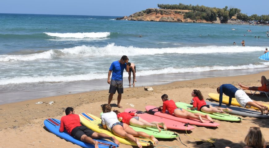 Chania surfing